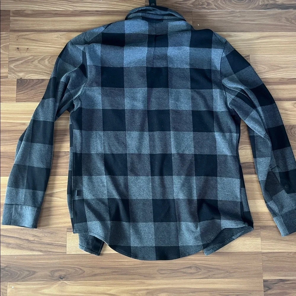 lululemon athletica socket over shirt Black and Gray Checkered size XS - Picture 6 of 8